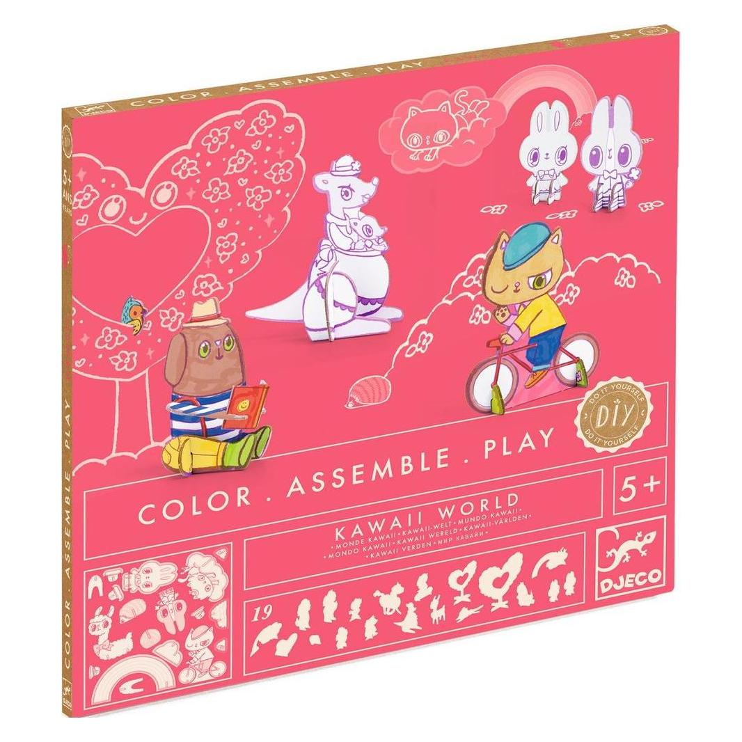 Djeco 3D Bau- & Malset Kawaii-Welt (5408007)