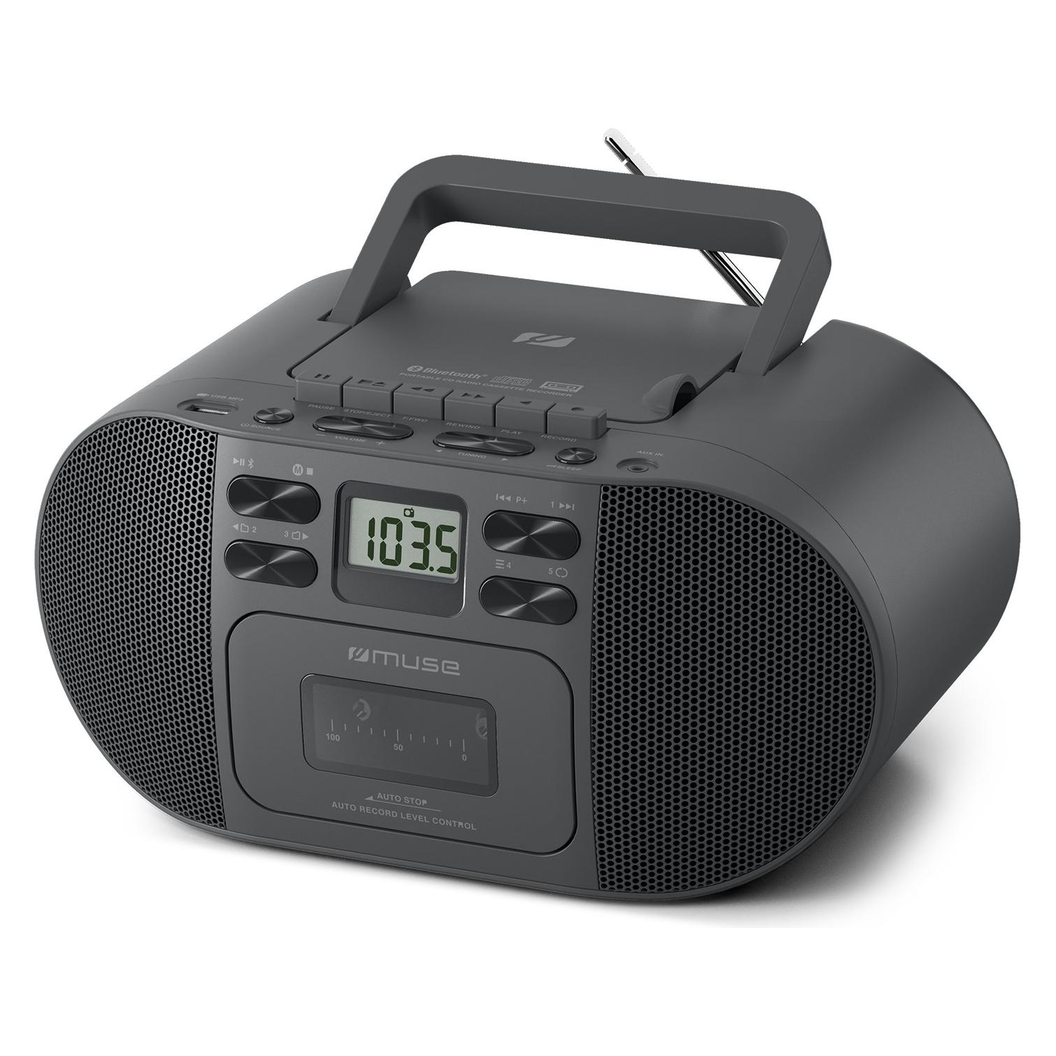 Muse M-188RDC Portable radio with Blu-ray CD/MP3 cassette recorder (FM, Bluetooth) (M-188RDC)