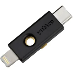 Yubico YubiKey 5Ci, Notebook Security, Schwarz, Silber