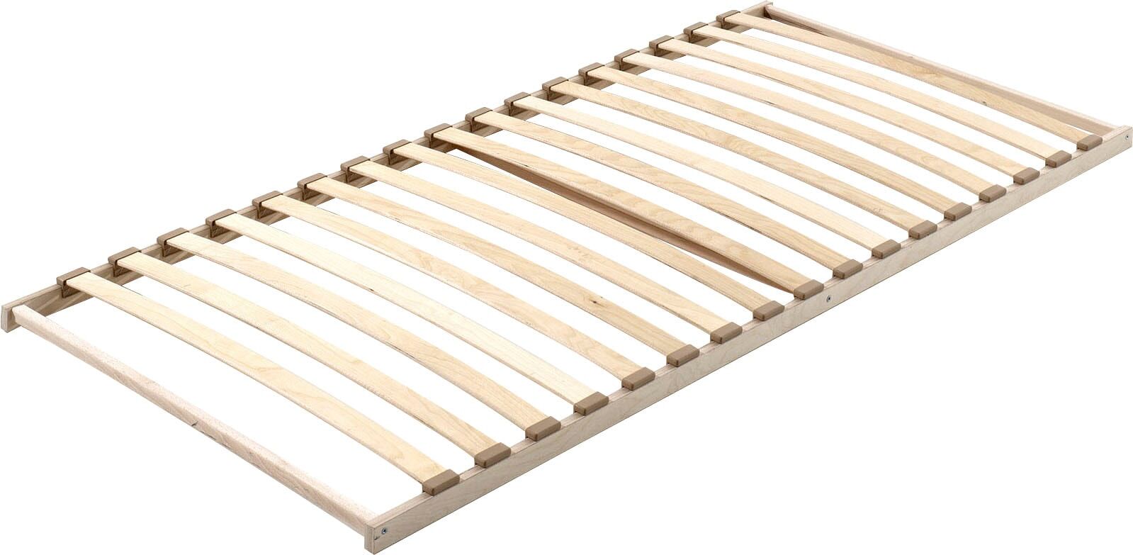 Lattenrost VIPACK "Vipack Lattenrost", beige (natur), B:90cm H:7cm L:200cm, Lattenroste, Lattenrost, Lattenrost mit 17 Schichtholzfederleisten in Kunststoffkappen