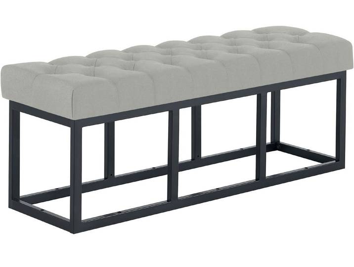 furnicato Sitzbank Amun 120x38x46 cm grau (1-St)