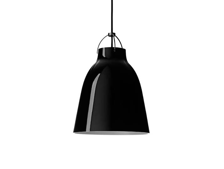 Fritz Hansen Caravaggio 2 Hanglamp Zwart-zwart textielsnoer