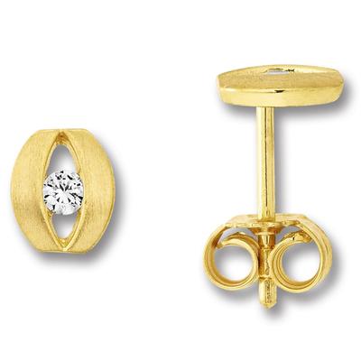 Paar Ohrhänger ONE ELEMENT "Zirkonia Ohrringe Ohrstecker aus 333 Gelbgold", gold, Ohrringe, Damen, Gelbgold 333, Gold, ein stilvolles Accessoire für Damen mit Geschmack