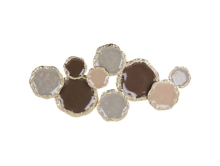 WANDDEKORATION Metall gold Argon