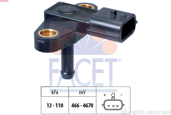 Facet Luftdrucksensor, Höhenanpassung 10.3233 Für Infiniti