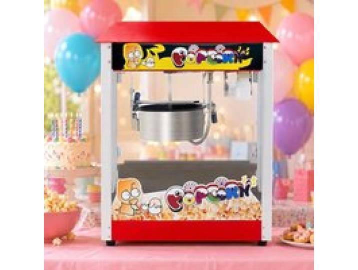 Machine à Pop-corn ÉLEC - AKABER - 1300W - Donne 48 tasses - Pour les fêtes danniversaire les familles et les salles de cinéma