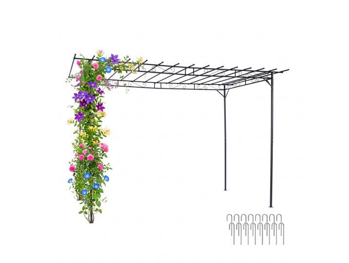 Pergola Metall Schwarz