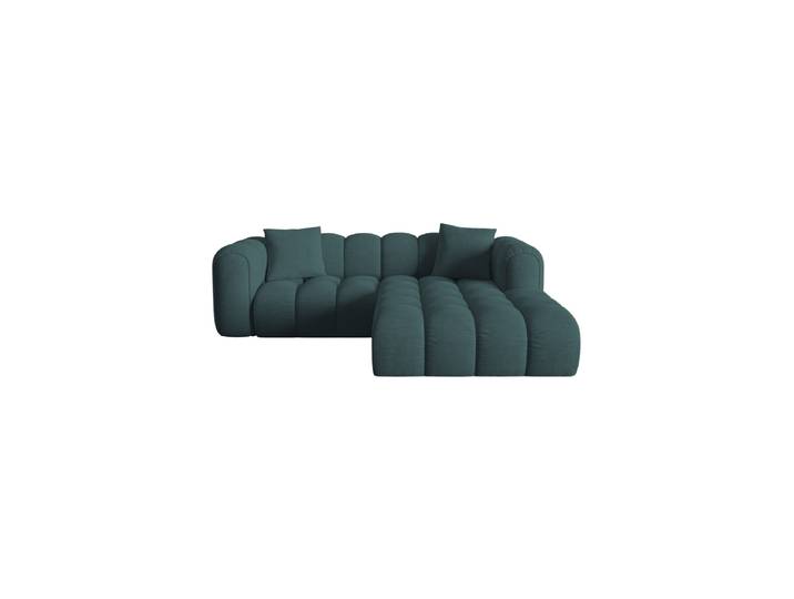 3-Sitzer Design Ecksofa „Elise“ Strukturstoff Türkis CXL by Christian Lacroix
