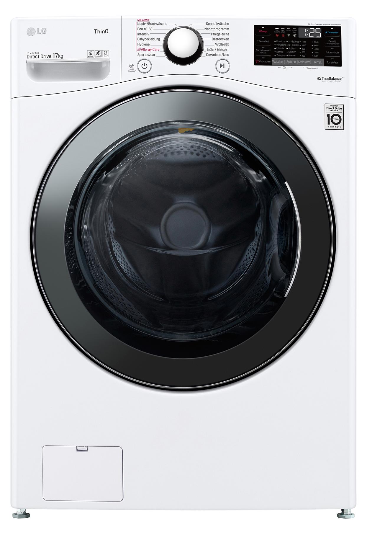 LG F11WM17TS2 Waschmaschine 17kg ThinQ App Digitales Touchdisplay AquaLock