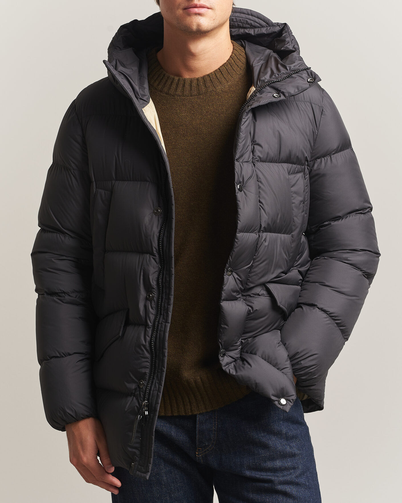Woolrich Cloud Davis Parka Black men L Sort