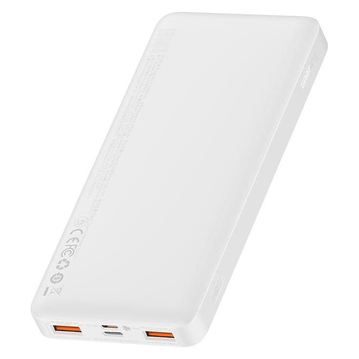 Baseus Powerbank Bipow 10000mAh, 20W (white) (10000 mAh, 20 W, 37 Wh) (PPBD050502)