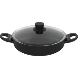 BALLARINI Servierpfanne mit Glassdeckel, 28 cm | rund | PTFE