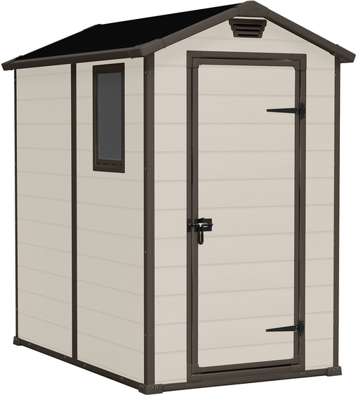 Keter Manor beige - Abri de jardin - Avec fenêtre latérale - 130x192x198 cm