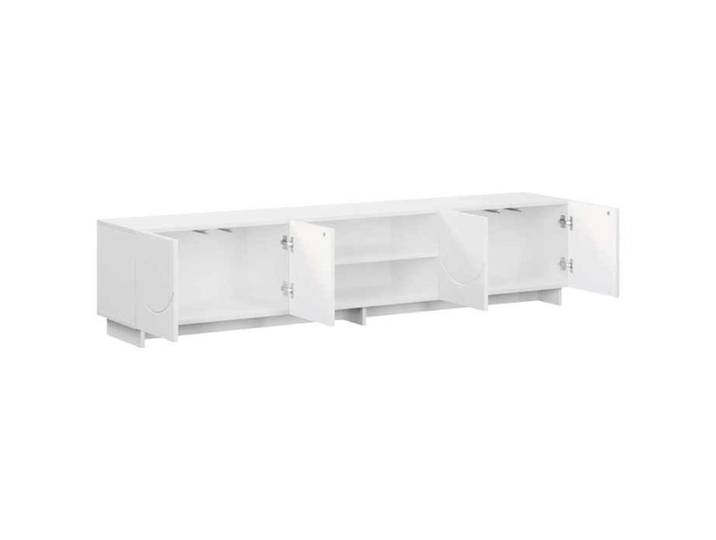 VIDAXL Armoire De Télévision Meuble TV - 180x34 5x40 cm - Blanc - Bois d'ingénierie Conception pratique 36731