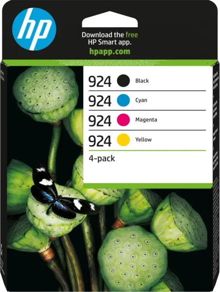 HP 6C3Z1NE Nr. 924 Multipack schwarz und 3 Farben