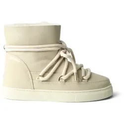 Inuikii für Damen. 1001.003.0132 Lederstiefel Gloss beige (39), Wohnung, Schnürsenkel, Lässig