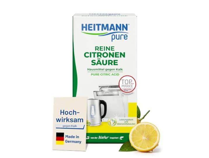 HEITMANN pure Zuiver citroenzuur: ecologische biologische ontkalker - poeder, 1 x 350 g