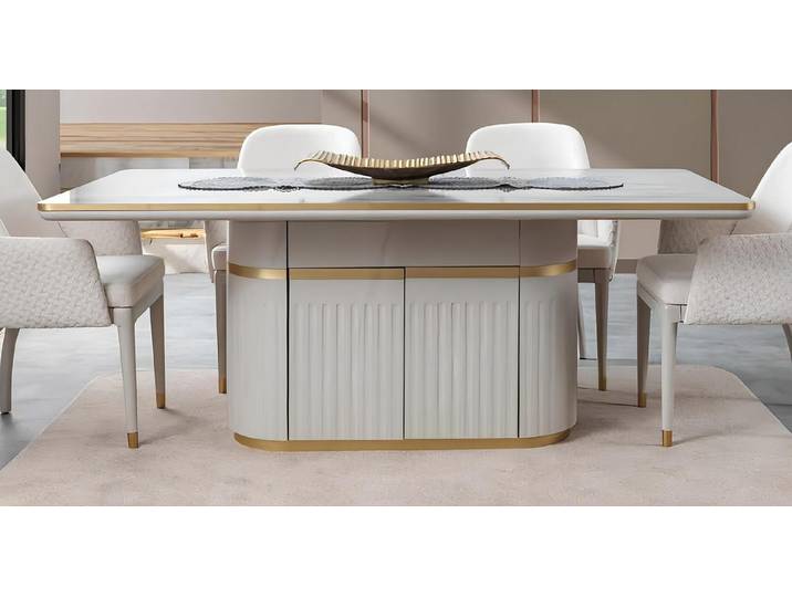 JVmoebel Esstisch Luxus Esstisch mit integriertem Stauraum und edlem Design (Esstisch), Made in Europa