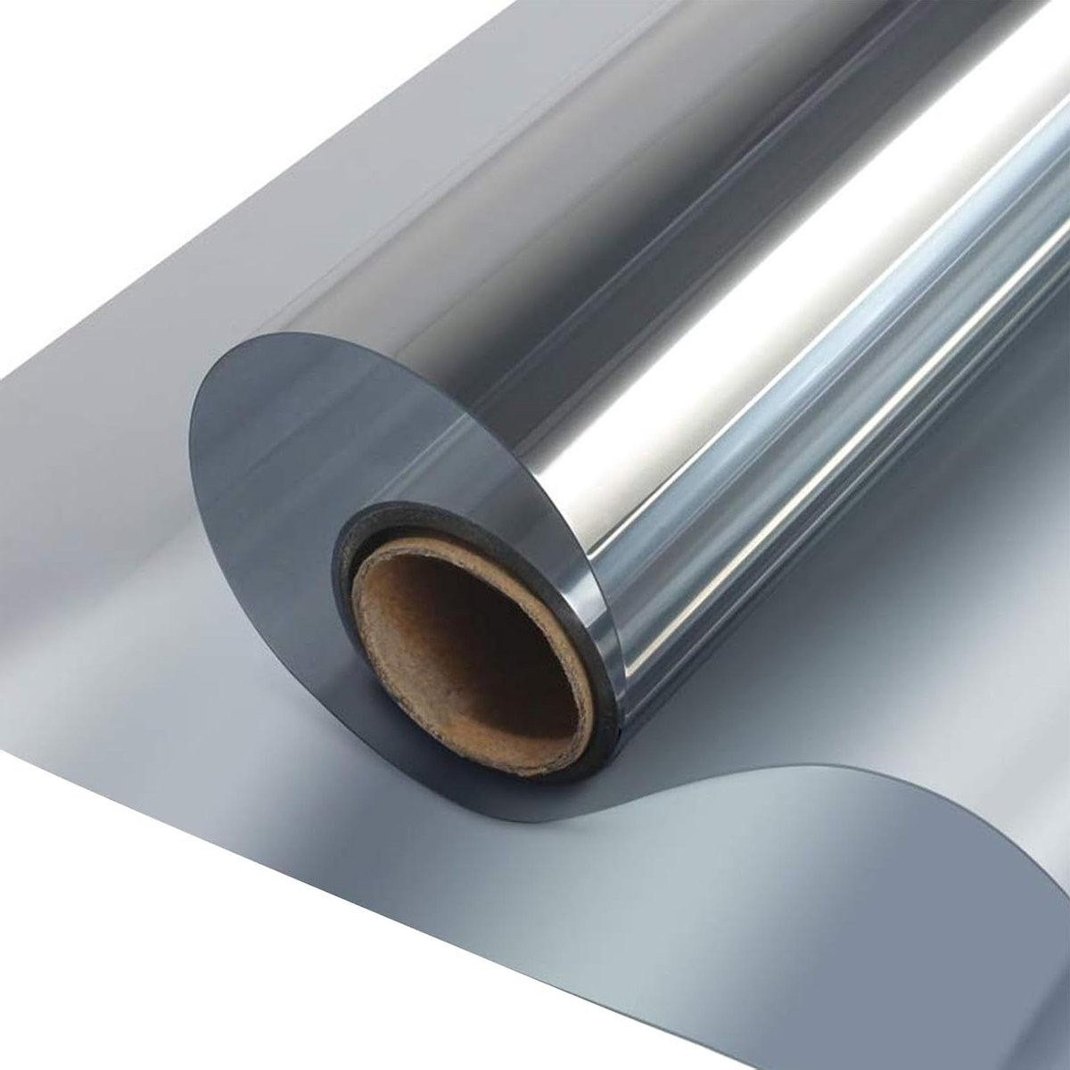 Zilveren Raamfolie voor Warmte-isolatie en Zonwering met 99% UV-blokkering - Breedte: 101 cm, Lengte: 4 cm
