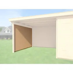 Weka Seitenwand für Anbau Designhaus wekaLine 172, 295 cm naturbelassen