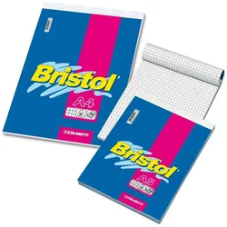Blasetti, Heft + Block, Bristol Schreibblock A4 60 Blatt Mehrfarbig (A4)
