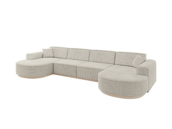 Wohnlandschaft MARI-U2-v1 Cremeweiß - Poso 100
