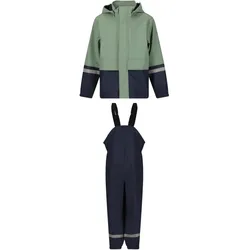 ZigZag Simba PU Regenjacke + Regenhose Set Kinder 3138 - green bay 3 (98)