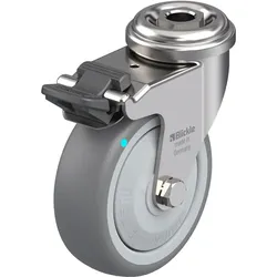 Blickle, Möbelrollen, 755006 LRXA-TPA 75KFD-FI Lenkrolle mit Feststeller Rad-Durchmesser 75 mm