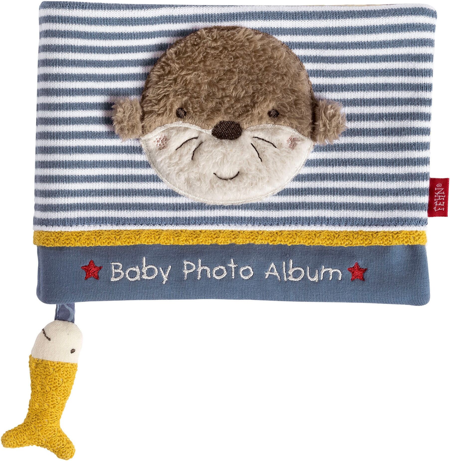 Greifspielzeug FEHN "Otter Theo, Fotoalbum Otter", bunt, Greifspielzeug, KinderB:20cm H:15cm, Greifspielzeug, B:20cm H:15cm