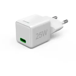 HAMA Schnellladegerät, USB-C, PD/Qualcomm«, 25W, weiß, Super-Mini-Charger