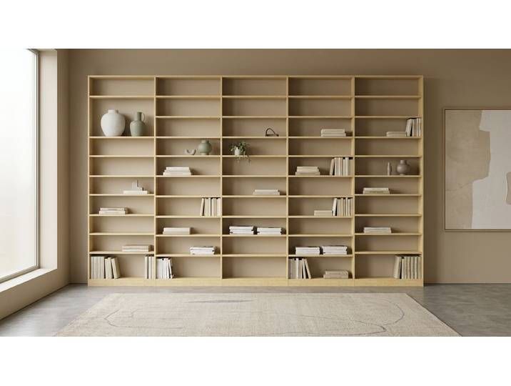 LA bibliothèque pour votre collection de livres - Étagère à livres sur mesure Pin Naturel huilé