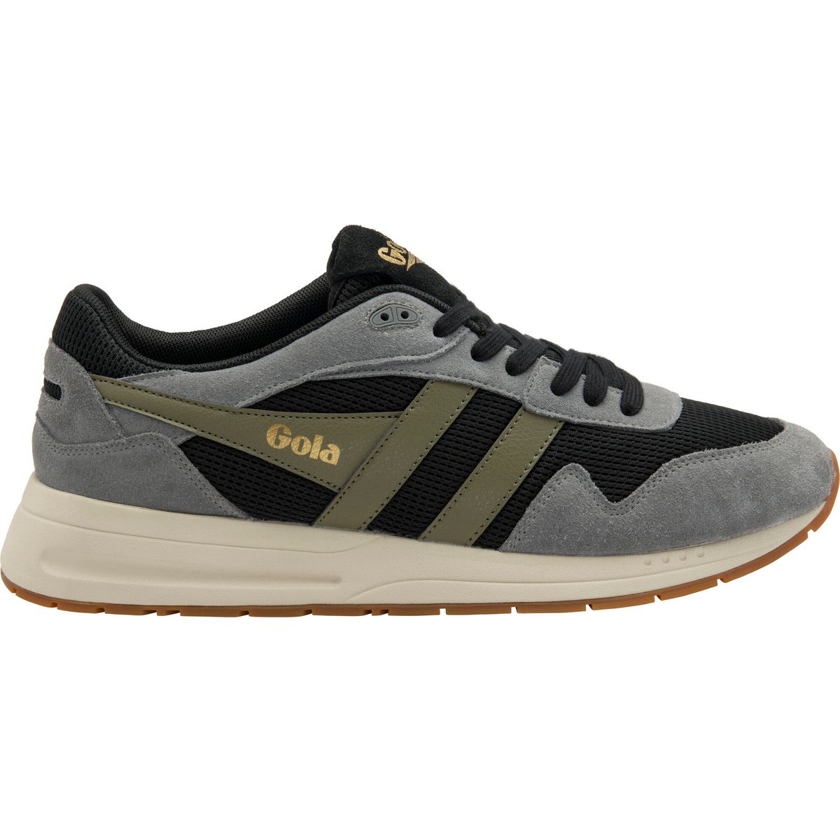 Gola Delta Sneaker Men black/ash/khaki (BG) 9 CMB780-BG-9-blackashkhaki