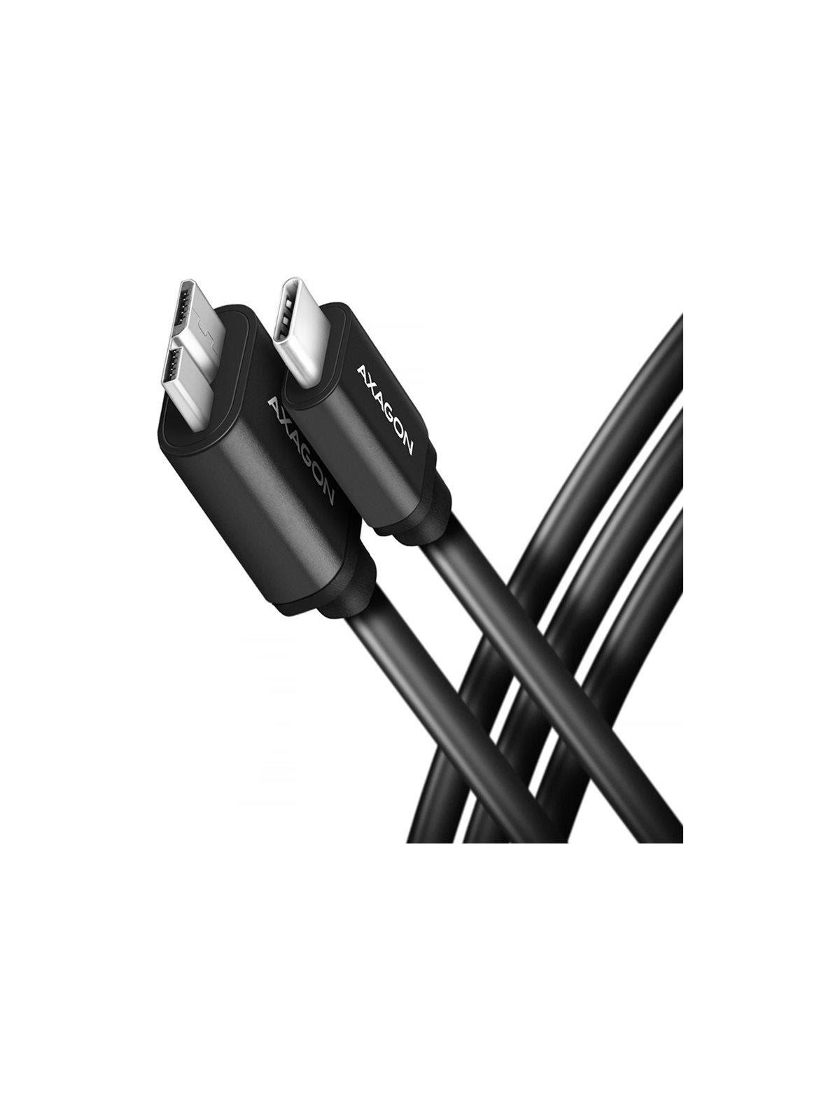 AXAGON BUMM3-CM10AB - USB-C-Kabel - 24-polig USB-C auf Micro-USB Typ B