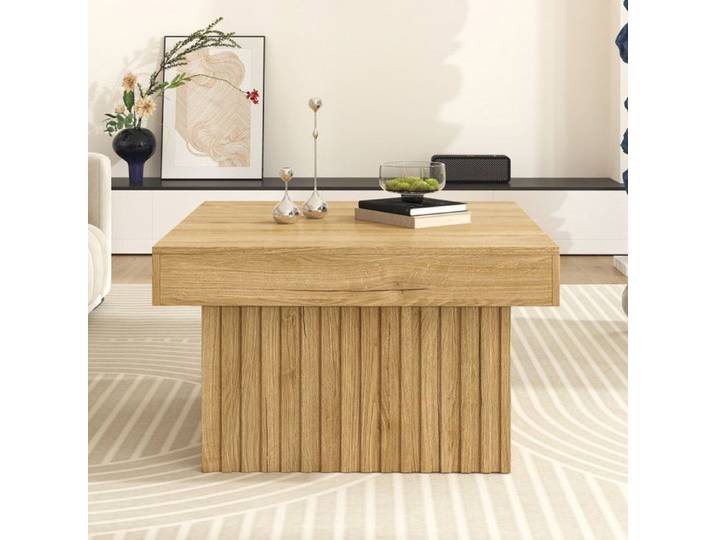 Table Basse - Élégante en Bois - Design Moderne - 79x79x46 cm - Panneau de Particules