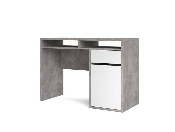 ebuy24 Schreibtisch Weiß, 48x77x110 cm, Büromöbel, Schreibtische, Schreibtische