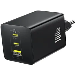 Baseus EnerFill FE11 100W EU Schwarz (100 W, 3 Ports), USB Ladegerät, Schwarz