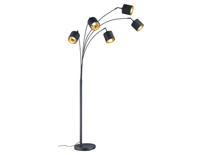 Bogenleuchte, Schwarz, 200 cm, verstellbare Spotlights, Fußschalter, Lampen & Leuchten, Innenbeleuchtung, Stehlampen, Bogenlampen