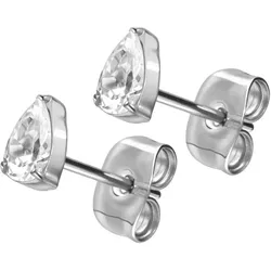 Titan Ohrstecker EINGEFASSTER KRISTALLTROPFEN