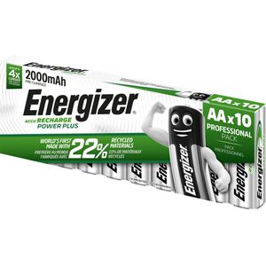 Energizer Akku Power Plus, 1,2 V, 2000 mAh, AA, NiMH, 10 Stück