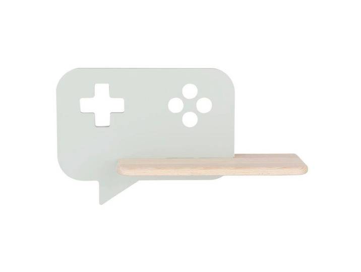 Kinderwandleuchte Console, Mintgrün, Holz, Metall, Eiche, 12x20x36 cm, RoHS, Europäischer Sicherheitsstandard, einfach zu transportieren, Lampen & Leuchten, Innenbeleuchtung, Kinderzimmerlampen, Kinderwandleuchten