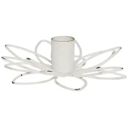 Chic Antique Kerzenständer in Blumenform, Höhe 3 cm x ∅9 cm, für dünne Kerzen