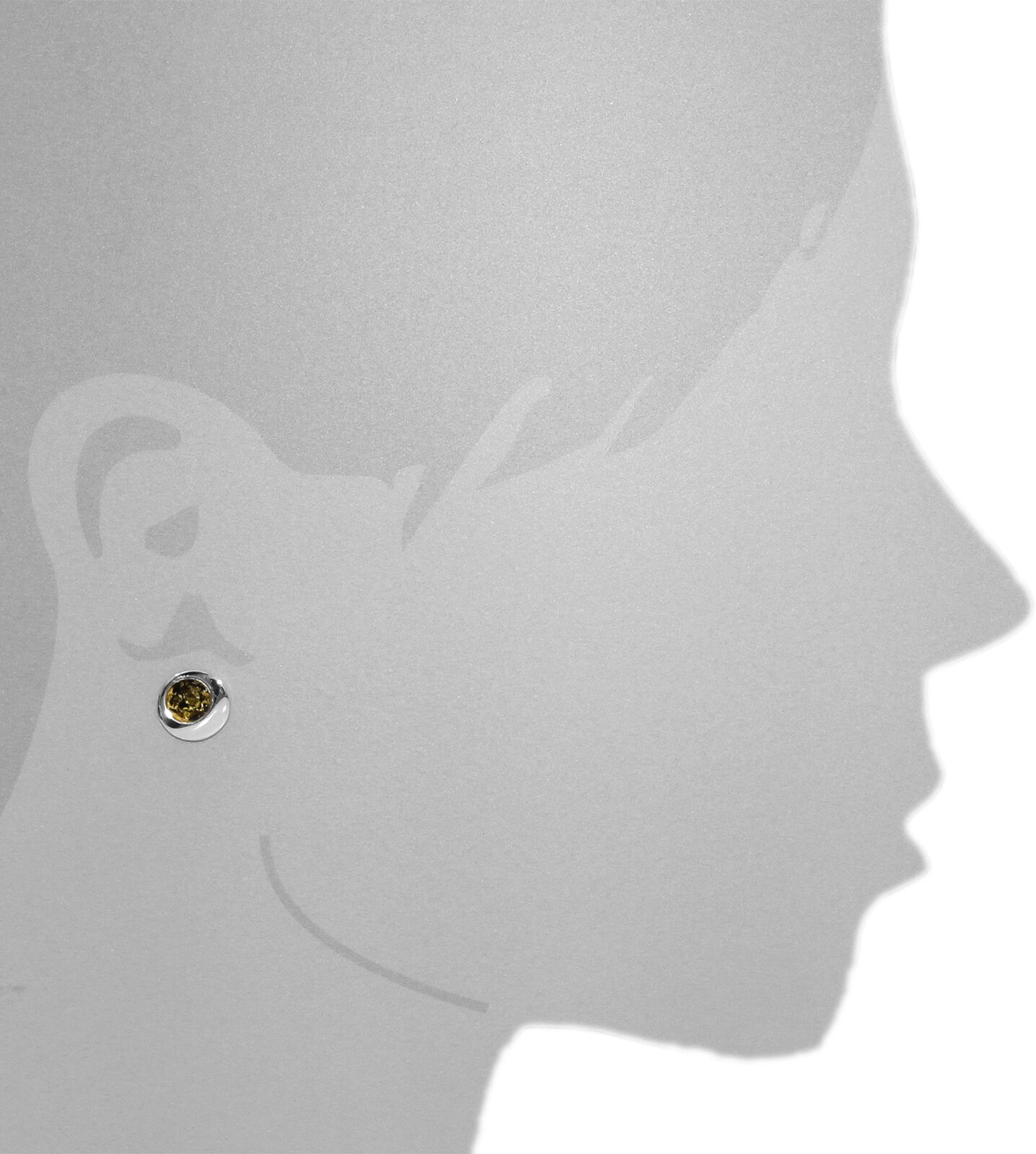 Paar Ohrstecker OSTSEE-SCHMUCK "Ostsee-Schmuck Ohrstecker Alina Ohrstecker Alina", weiß (weiß, neutral), Ohrringe, Damen, 12mm rund, Silber 925 (Sterlingsilber), Paar Ohrstecker