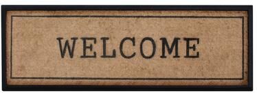 "A1 Home Collections First Impression Welcome Hand-Crafted Rubber Coir Double Door Mat, 18""X48"""