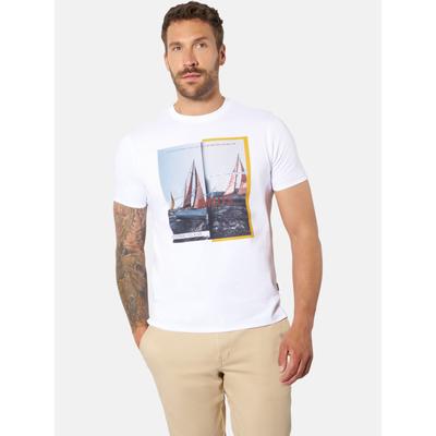 T-Shirt BABISTA "T-Shirt GIASSI", Herren, Gr. XXXL, weiß (weiß bedruckt), Shirts T-Shirt