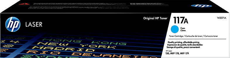 Tóner - HP 117A LaserJet, Cian, W2071A