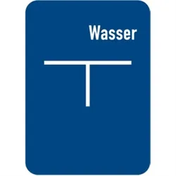 Wasser-Hinweisschild (C), Alu, 100x140 mm