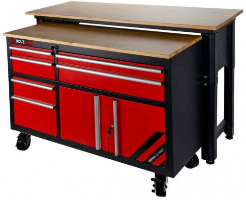Holzmann Set établi de travail + table (400kg) WEWA1216SET