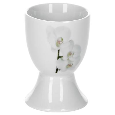 6er Set Eierbecher Vanda weiße Orchidee 4,8cm
