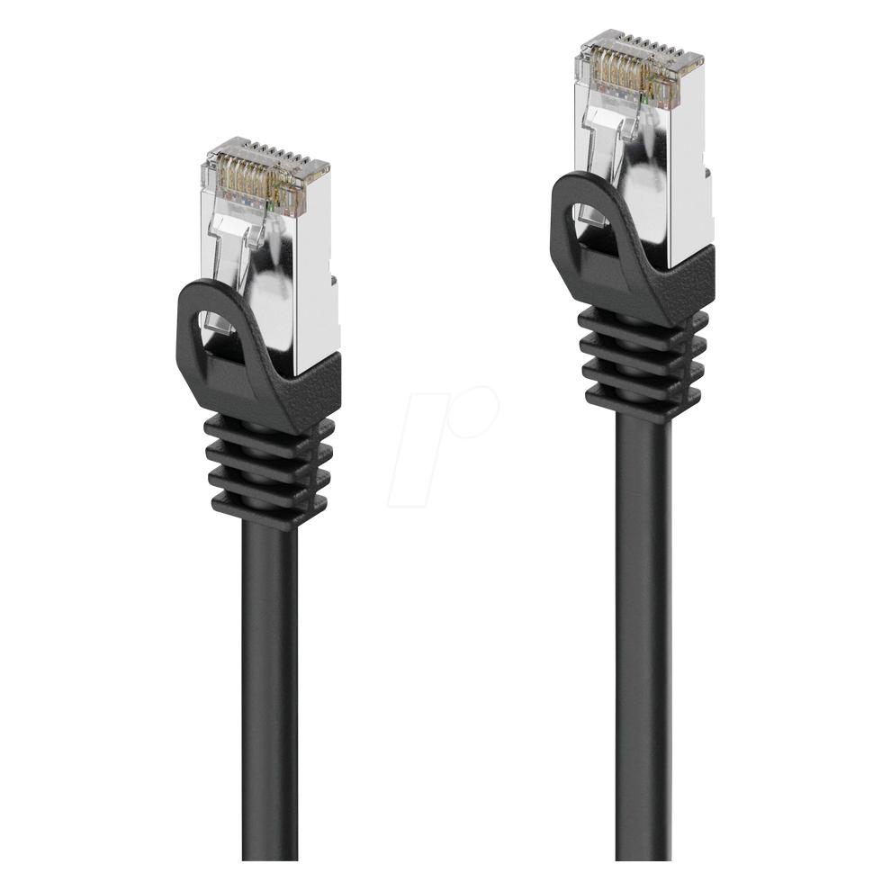 Purelink PURE IQP1000250 - Patch cable Cat.6a S/FTP black 25 m - Network - CAT 6a (S/FTP, CAT6a, 25 m) (IQ-PC1000-250)