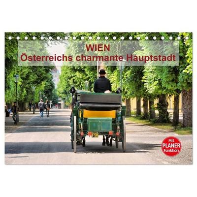 Wien - Österreichs charmante Hauptstadt (Tischkalender 2027 DIN A5 quer), CALVENDO Monatskalender